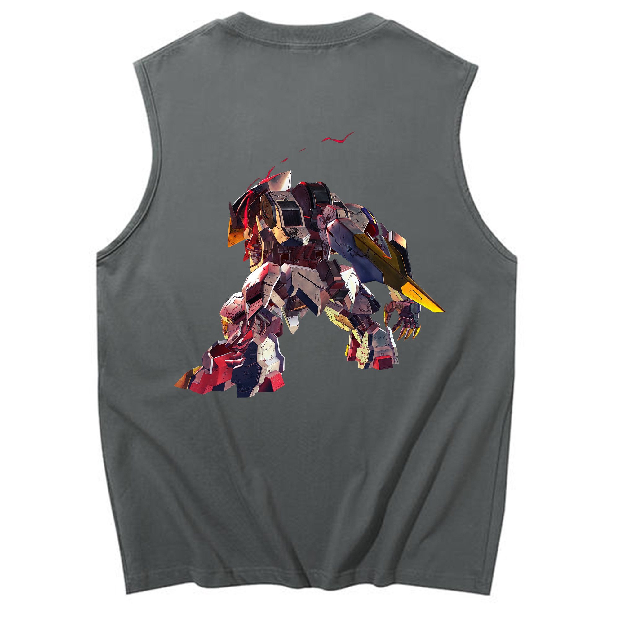 （画像用） 機動戦士ガンダム Mobile Suit Gundam コットン100％タンクトップ（背面プリント）